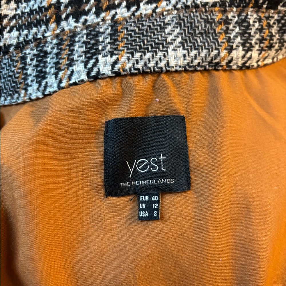 Yest Houndstooth Patterned Jacket - image 1